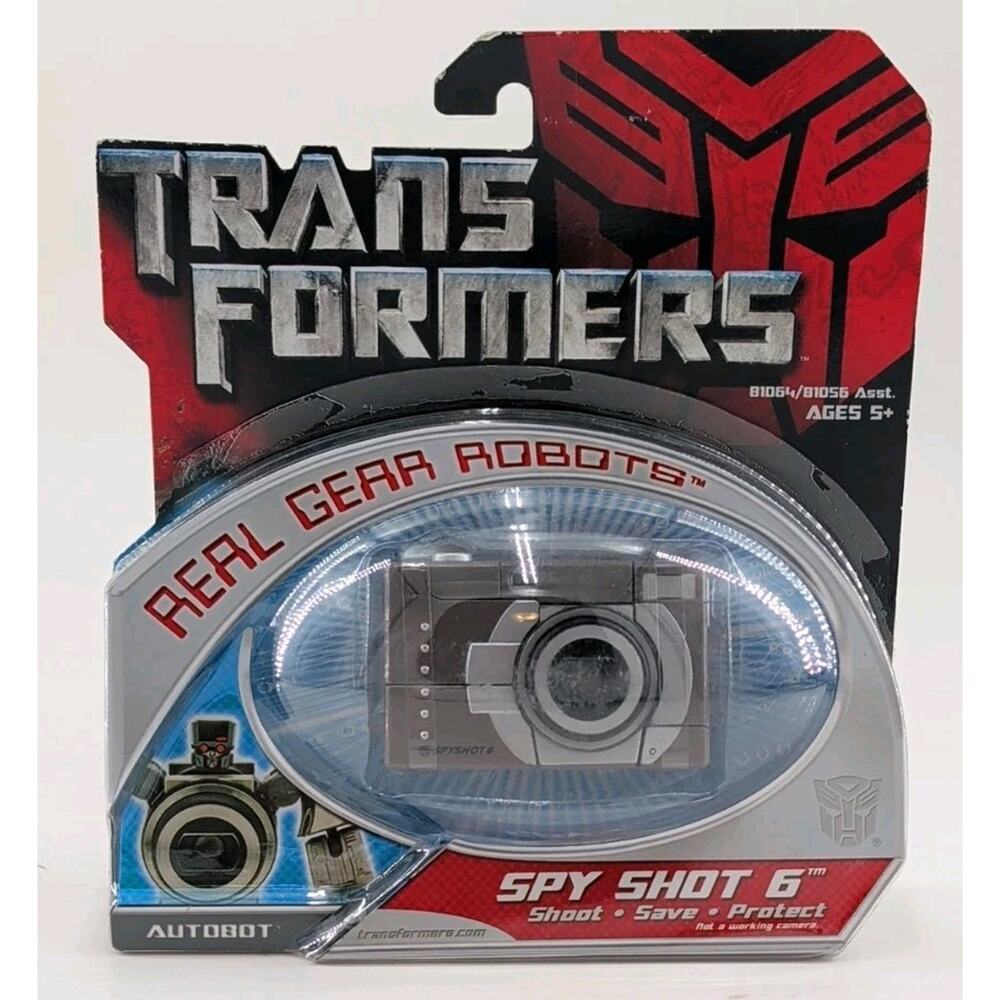 Hasbro Transformers Movie Spy Shot 6 Real Gear Robots Transforming New 2006
